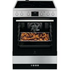 Electrolux LKR64020MX Κουζίνα 73lt με Κεραμικές Εστίες Π59.6εκ. Inox